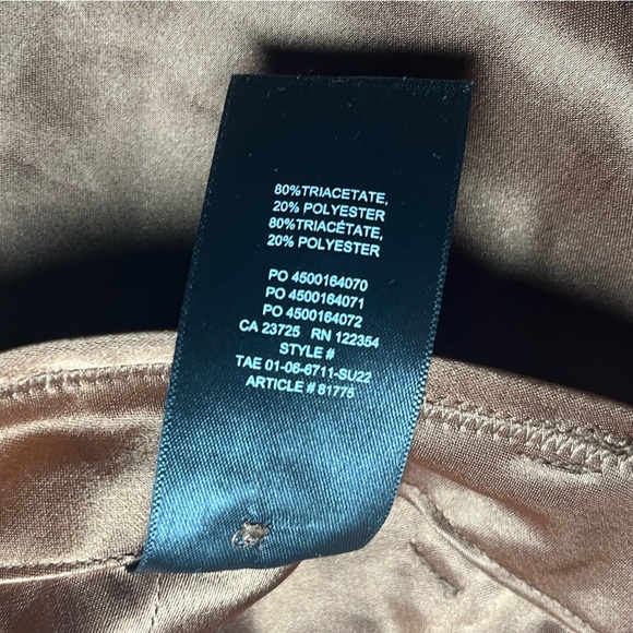 Babaton Refined Satin Cargo Pant in Copper Size 4 - Picture 6 of 8